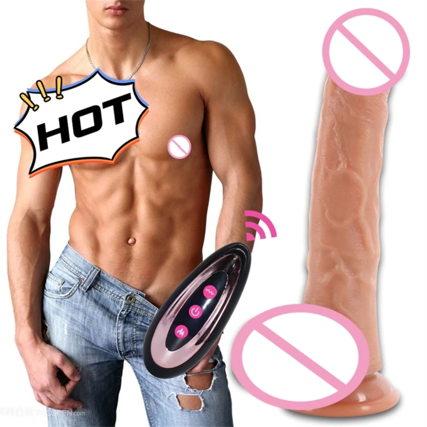 🔥 Pene Realista Dildo 20cm Ultra Realista