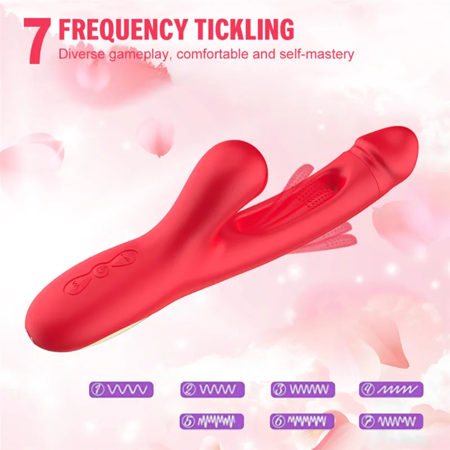 🔥 Vibrador Clítoris 💖 Punto G Silicona 7 Modos