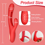 🔥 Vibrador Clítoris 💖 Punto G Silicona 7 Modos