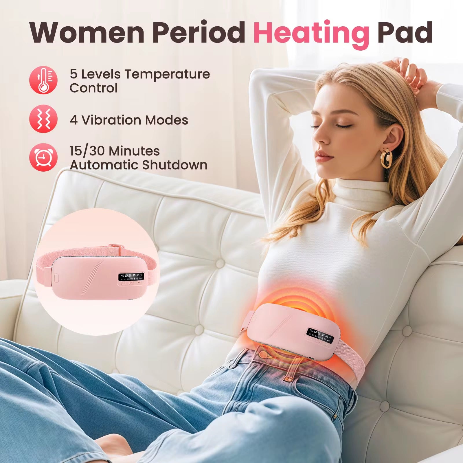 Faja Térmica Menstrual Eléctrica
